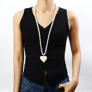 Moda Boho verano Mujer joyería 8mm turquesa piedra Natural collar Vintage turquesa piedra corazón colgante collares - Product Image 2