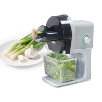 Commerciële groentesnijder Elektrische snijmachine voor groene uien Knoflook- en chilipeper snijmachine Geschikt voor restaurants