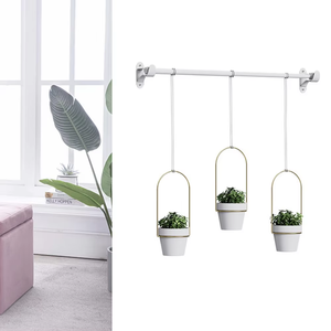 Maceta Colgante con Cadena Ajustable, Cesta <span class=keywords><strong>para</strong></span> Plantas Colgante, Soporte <span class=keywords><strong>para</strong></span> Plantas de Pared <span class=keywords><strong>para</strong></span> Decoración del Hogar, Jardín y Balcón - Product Image 1