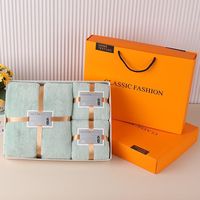 Serviette de bain absorbante douce en molleton de corail 3 pièces à prix abordable coffret cadeau serviette de bain en microfibre velours corail pour adultes