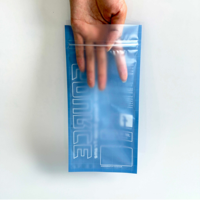 Sacs en polyéthylène auto-scellants personnalisés, emballage en plastique transparent mat avec fermeture éclair pour étui de téléphone, vêtements, marque