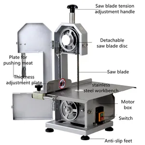 Machine de découpe de viande robuste scie à os/boucher utilisé machine de découpe de scie à os automatique trancheuse à viande