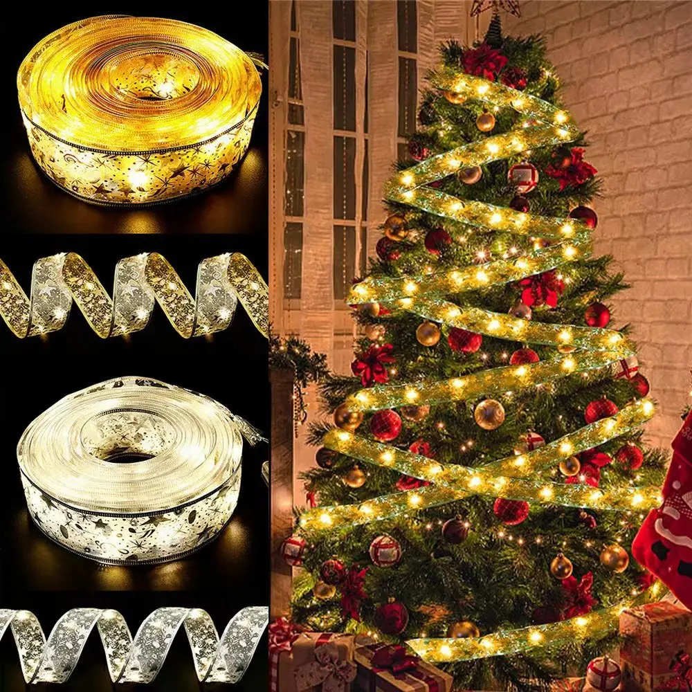 DIY Christmas Tree Decorative Shinning Light Christmas String Fairy Light For New Year Christmas Party