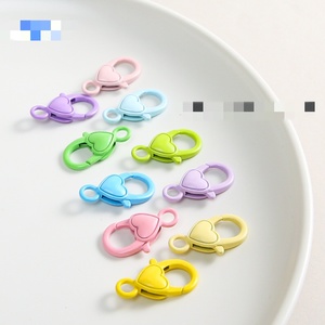 Alliage Lovely Colorful Homard Fermoir Crochets Coeur Porte-clés et Bracelet Chaîne Accessoires pour Bijoux DIY Vente en Gros - Product Image 2