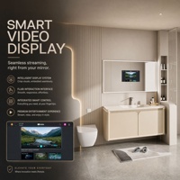 Espejo de Baño Inteligente Android con TV, Ecológico, con Analizador de Piel, Luz LED con IA, Montado en la Pared, Revestimiento de 4mm
