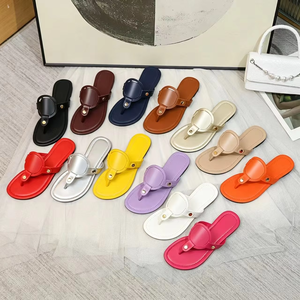 Top Luxury Designer Shoes TORY Matte Womens slippers Zapatos De Mujer Elegant for Fashionable Casual Square Toe 2026 Sandals - Product Image 1