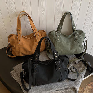 Bolso Tote Casual de Lujo para Mujer, Color Sólido, Capacidad de 1-1.9L, Forro de PU, Patrón Geométrico, Cierre de Cremallera y Broche - Product Image 3