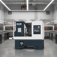 Machine de tournage CNC pour métaux, Technologie Taïwanaise, 3 axes, Haute précision, Mandrin porte-pinces 6/8, Tourelle porte-outils 8T, 4+4 outils motorisés, Y
