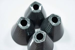 Protection d'amortisseur conique en fibre de carbone brillante SHENYU pour moto - Product Image 5