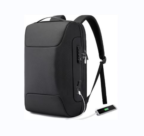 Anti Theft Business Backpack Fits 15.6 Inch Laptop Smart Work Backpack with USB Charging Port for Office Work Airplane Business
