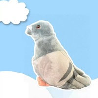 Peluche de pigeon réaliste et douce, adorable jouet en peluche oiseau pour souvenir d'anniversaire, décoration intérieure, cadeau, vente en gros directe d'usine
