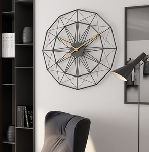 Đồng Hồ Treo Tường Hiện Đại Đa Giác Kim Loại Ngoại Cỡ Kiểu Bắc Âu Phổ Biến Chất Lượng Tốt Hơn 24 Inch 60Cm - Product Image 3