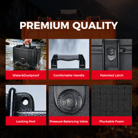 Everest EPC017-2  Vente en gros d'usine Étui rigide en plastique imperméable Étui de protection pour outils avec mousse