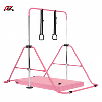 Barre de gymnastique pliable pour enfants, facile à assembler, portable, en acier inoxydable, pour l'entraînement en salle