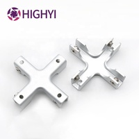 Support de verre réglable pour meubles HIGHYI support de verre en acier laminé à froid support d'étagère en verre de douche