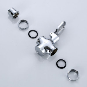 Vanne de chasse d'eau à commande au pied Mubin, corps en cuivre 26020403, débit élevé, quatre voies, pour toilettes à la turque des écoles publiques - Product Image 3