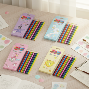 Lápices de Colores de Madera Plateados para Dibujo Infantil, 6 Colores/3.5 Colores, Set de 7 Pulgadas, <span class=keywords><strong>SanSan</strong></span> SSA02 HB/2B, Impresión por Grabado, Promocionales - Product Image 1