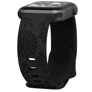Correa de Silicona con Diseño de Diente de León Grabado con Láser en Dos Tonos para <span class=keywords><strong>Apple</strong></span> <span class=keywords><strong>Watch</strong></span> 8 7 6 5 4 3 <span class=keywords><strong>2</strong></span> 1 SE Ultra - Product Image 2