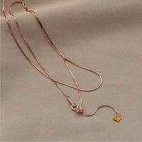 Collar de Lujo de Oro Puro de 18K AU750 con Cadena de Serpiente para Accesorios de Joyería Fina para Mujeres y Damas
