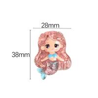 Groothandel Glitter Zee Flatback Handgeschilderde Cartoon Iabubu Kawaii HK Zeemeermin Hars Charm voor Mobiele Telefoonhoesjes Sieraden maken