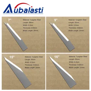 Aubalasti 10Pcs सीएनसी हिल के लिए कंपन चाकू काटने ब्लेड चाकू ब्लेड चाकू काटने की मशीन गत्ते का डिब्बा कार चटाई 16-60Degrees