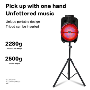 Speaker Aktif Sistem Teater Rumah 8 Inci, Speaker Bluetooth Led Portabel Populer dengan Mikrofon Mendukung FM TFcard USB AUX - Product Image 5