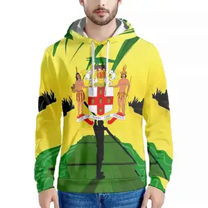 Product Manufacturer Hoodie Jamaica Flag Luxury Designer Breathable Men's Sweatshirt Low MOQ Long Sleeve Pullover Drop Shipping
