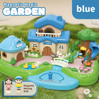 Jeu de jeu de rôle interactif éducatif pour enfants, château en plastique magnétique personnalisé, respectueux de l'environnement, pour les parents et les enfants, unisexe