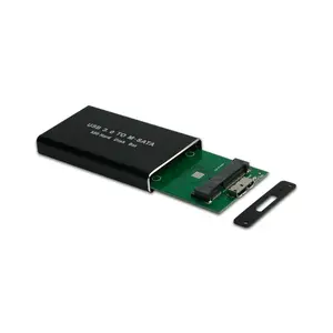 Le boîtier du disque dur Msata USB 3.0 à M-SATA SSD peut personnaliser la couleur et imprimer le logo au Laser