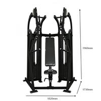 Presse pectorale inclinée ergonomique à charge par poulie pour entraînement des pectoraux, usage commercial en salle de sport, fitness et musculation