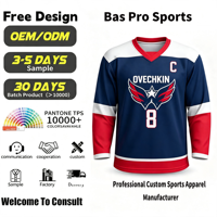 Maillot de hockey sur glace personnalisé en gros – Maille polyester respirante et anti-humidité – Logo, nom et numéro personnalisables – Équipe professionnelle – Athlétique