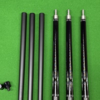Tongkat Biliar Kulit Asli Berkualitas Tinggi 1/2 Split Leather Anti-slip Grip dengan Sambungan Baja Tahan Karat untuk Pemain Biliar Nine-Ball