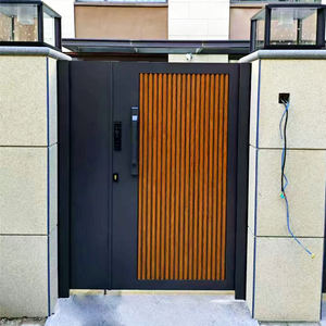 Tailles personnalisées Porte coulissante en métal Style européen Porte à lamelles <span class=keywords><strong>pour</strong></span> la maison Portail d'automatisation nouvellement conçu Clôture en treillis Gatte - Product Image 4
