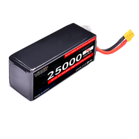 Аккумуляторная батарея Leadyo 22.2V 25000mAh 6S 7C 10C LiPO твердотельного типа, высокой емкости, для VTOL БПЛА, тяжелых дронов, с разъемом XT90/XT60, 1.6 кг