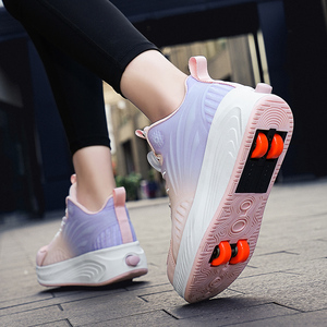 Chaussures <span class=keywords><strong>à</strong></span> <span class=keywords><strong>roulettes</strong></span> automatiques déformables 2 en 1 <span class=keywords><strong>Patins</strong></span> <span class=keywords><strong>à</strong></span> <span class=keywords><strong>roulettes</strong></span> <span class=keywords><strong>amovibles</strong></span> Patinage - Product Image 5
