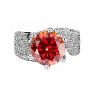 Anillo de Compromiso de Plata de Ley 925 con Diamante Moissanita de 5 Quilates para Novia, Regalo de Cumpleaños 2026 - Product Image 4