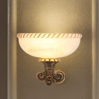 Applique murale vintage en laiton avec abat-jour en verre, lumière LED, douille E27, CRI 90, 2700K, 4100K, 6000K, éclairage pour hôtel