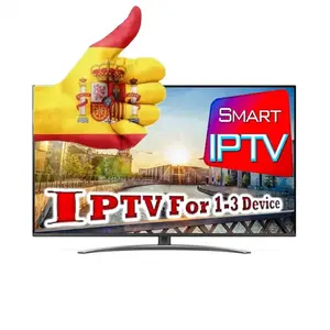 最佳稳定免费测试智能IPTV 12个月代码IPTV订阅4k m3u iptv经销商面板电视棒