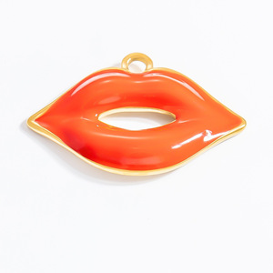 Colgantes de Acero Inoxidable Chapados en Oro con Esmalte, Dijes de Estrella de Mar, Caballito de Mar, Labios y Corazón para Mujer, Accesorios de Joyería DIY - Product Image 3