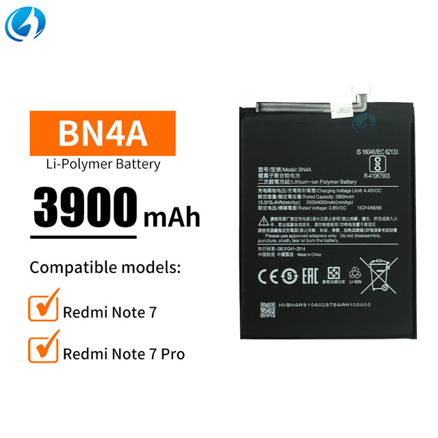 BN4A Factory Wholesale New Mobile Phone Battery for Redmi Note 7 / Redmi Note 7 Pro Phone Battery