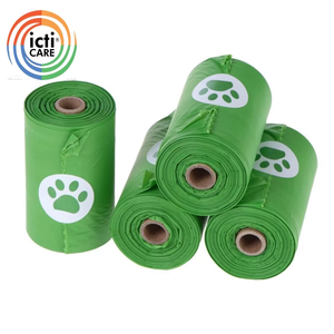 Sacchetto per rifiuti di amido di mais biodegradabile di cacca per animali domestici con stampa personalizzata Set di sacchetti per cacca di cane compostabili biodegradabili per <span class=keywords><strong>cani</strong></span> - Product Image 1