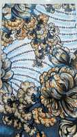 Kain Organza Tenun Pola Batik WAX 6 Yard Berkualitas Tinggi 100% Katun Sisir, Bernapas, Tahan Sobek, Berat Sedang, Untuk Luar Ruangan