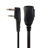 Casque de sécurité pour talkie-walkie de haute qualité avec tube acoustique de type K, écouteurs FBI avec micro