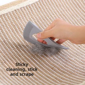Wholesale Self Cleaning New Hair Remover Pet Suction Dog Hair Soft Rubber Brush <b>Cat</b> Hair Scraper Adhesive - Product Image 1