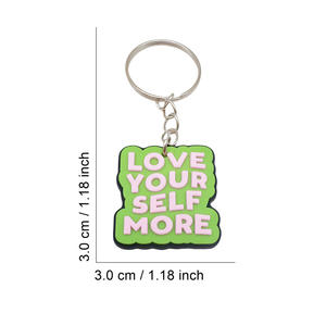 Porte-clés personnalisé DIY dessin animé police caoutchouc porte-clés <span class=keywords><strong>graphique</strong></span> PVC à la mode porte-clés Anime Culture cadeaux promos de marque porte-clés personnalisé - Product Image 3