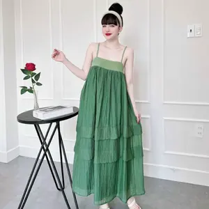 Womens Dresses Sexy Factory Price 100% Linen Casual Washable Customized Packaging From Vietnam Manufacturer