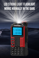 Baofeng Walkie Talkie Genggam Tahan Lama Jangkauan Jauh VHF UHF 6 Band Radio Dua Arah Isi Ulang untuk Komunikasi Tim Kerja Keamanan