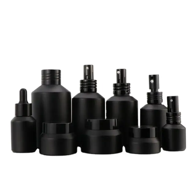 Serum Eye Essential Oil Glass Spay Bottle With Dropper Lotion Pump Luxury Essential Oil Bottles Sets For Personal Care Serum