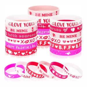 Pulsera de Silicona Impresa, Brazalete de Goma Personalizado, Pedido al por Mayor OEM, Regalo de San Valentín, <span class=keywords><strong>para</strong></span> Parejas, Uso Diario - Product Image 5