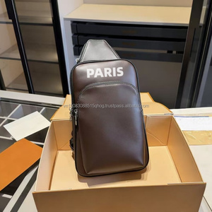 Sacs de Poitrine Tactiques de Luxe en PU pour Hommes, Marque de Créateur, Petits Sacs Bandoulière à Fermeture Éclair, Toutes Saisons, Usage Quotidien, Tendance, Vente en Gros - Product Image 4